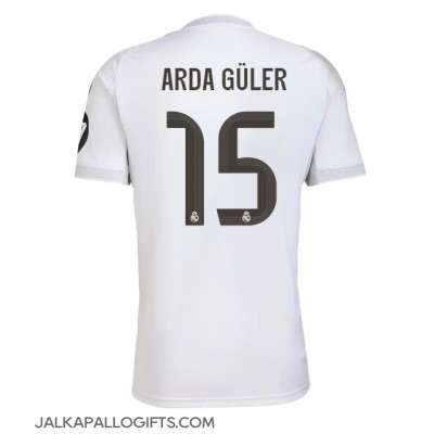 Real Madrid Arda Guler #15 Kotipaita 2025-26 Lyhythihainen Real Madrid Arda Guler #15 Kotipaita 2025-26 Lyhythihainen
